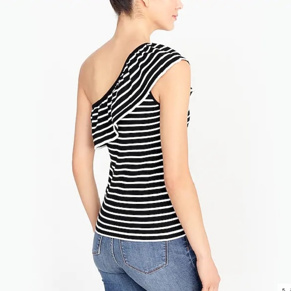 J CREW One Off Shoulder Top O96 - Picture 2 of 7